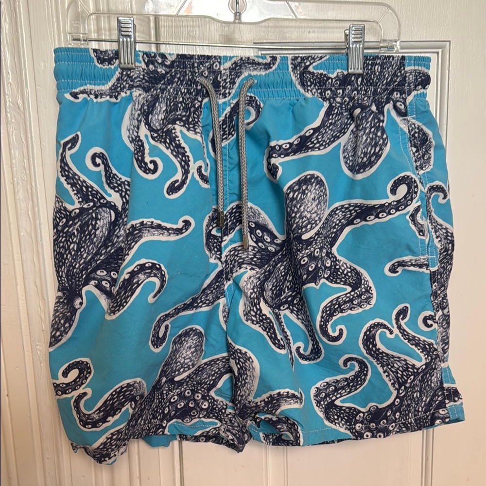Vilebrequin | Blue Octopus Print Swim Shorts (XL)